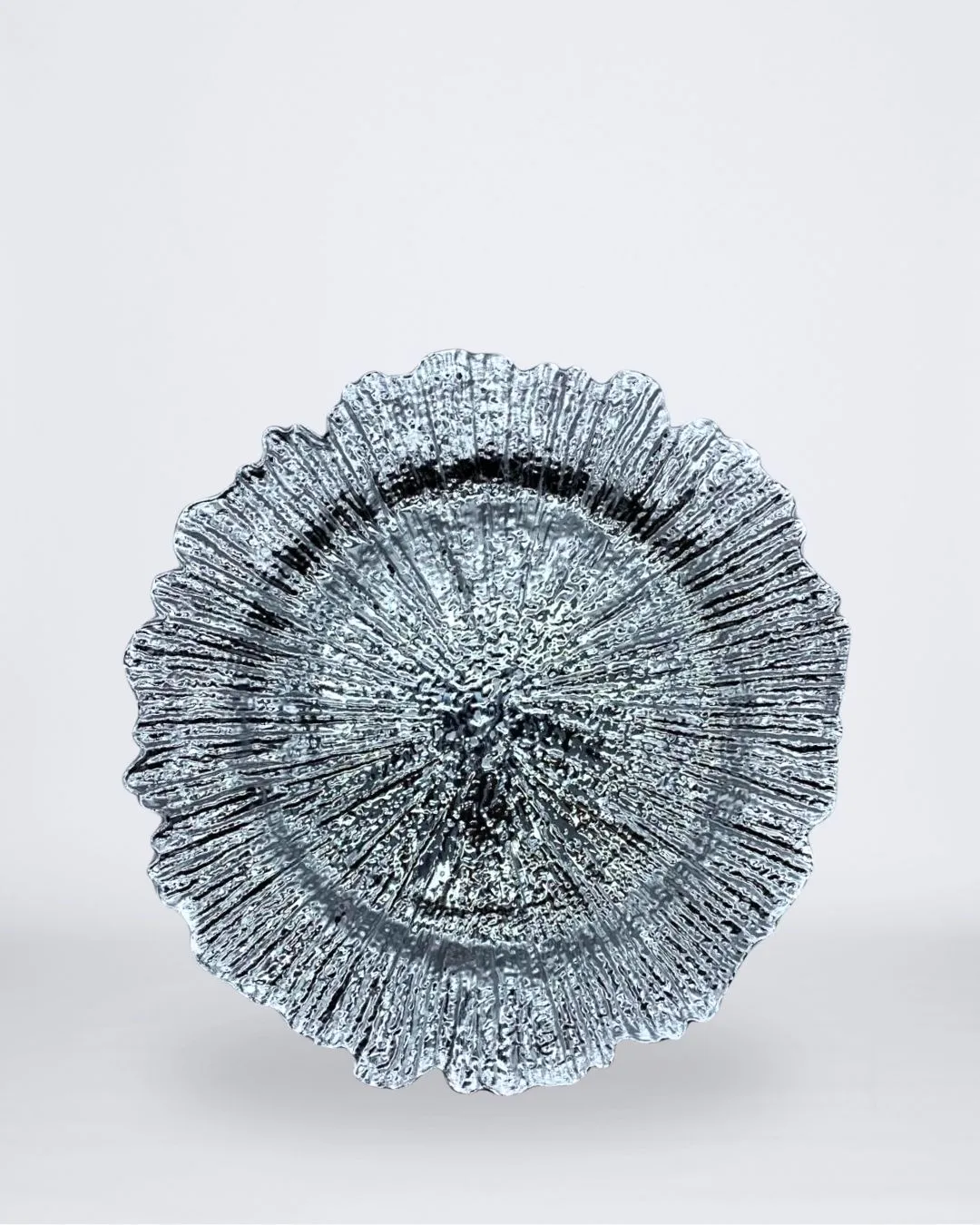 Bajo plato coral plata melamina set de 24